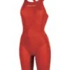 Dolfin Female Titanium Knee Suit Red -Pool Wear 114ofl 250 front 1