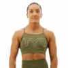 TYR GYM - Womens Olive Night High Neck Sports Bra -Pool Wear FGHSOL3A 932 main01