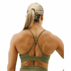 TYR GYM - Womens Olive Night High Neck Sports Bra -Pool Wear FGHSOL3A 932 main02
