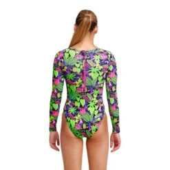 Funkita Girls Sloth Slumber Long Shot One Piece -Pool Wear FKS060G SLOTH SLUMBER 02