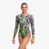 Funkita Girls Sloth Slumber Long Shot One Piece -Pool Wear FKS060G SLOTH SLUMBER 13