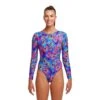 Funkita Ladies Peacock Paradise Long Shot One Piece 1 Funkita Ladies Peacock Paradise Long Shot One Piece -Pool Wear FKS060L PEACOCK PARADISE 01