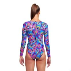Funkita Ladies Peacock Paradise Long Shot One Piece -Pool Wear FKS060L PEACOCK PARADISE 02