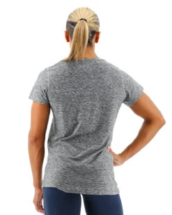 TYR Airtec™ Women's Short Sleeve Tee - Heather Grey -Pool Wear FPTSO3A 252 main02