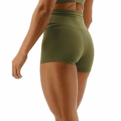 TYR GYM Women’s Olive Night High Rise 2" Short -Pool Wear FTMRSS3A 932 alt04