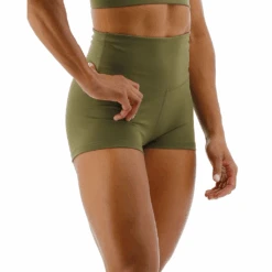 TYR GYM Women’s Olive Night High Rise 2" Short -Pool Wear FTMRSS3A 932 alt06
