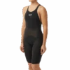 TYR Female Black Invictus Solid Open Back Knee Race Suit -Pool Wear INMIOP6 001 alt05 6634fd5d 35ee 40de a49f c6499f227b6d