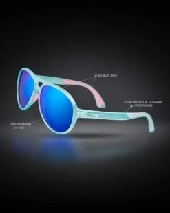 TYR Goldenwest Aviator Small HTS Polarized Sunglasses -Pool Wear LSNEWL 496 Tech