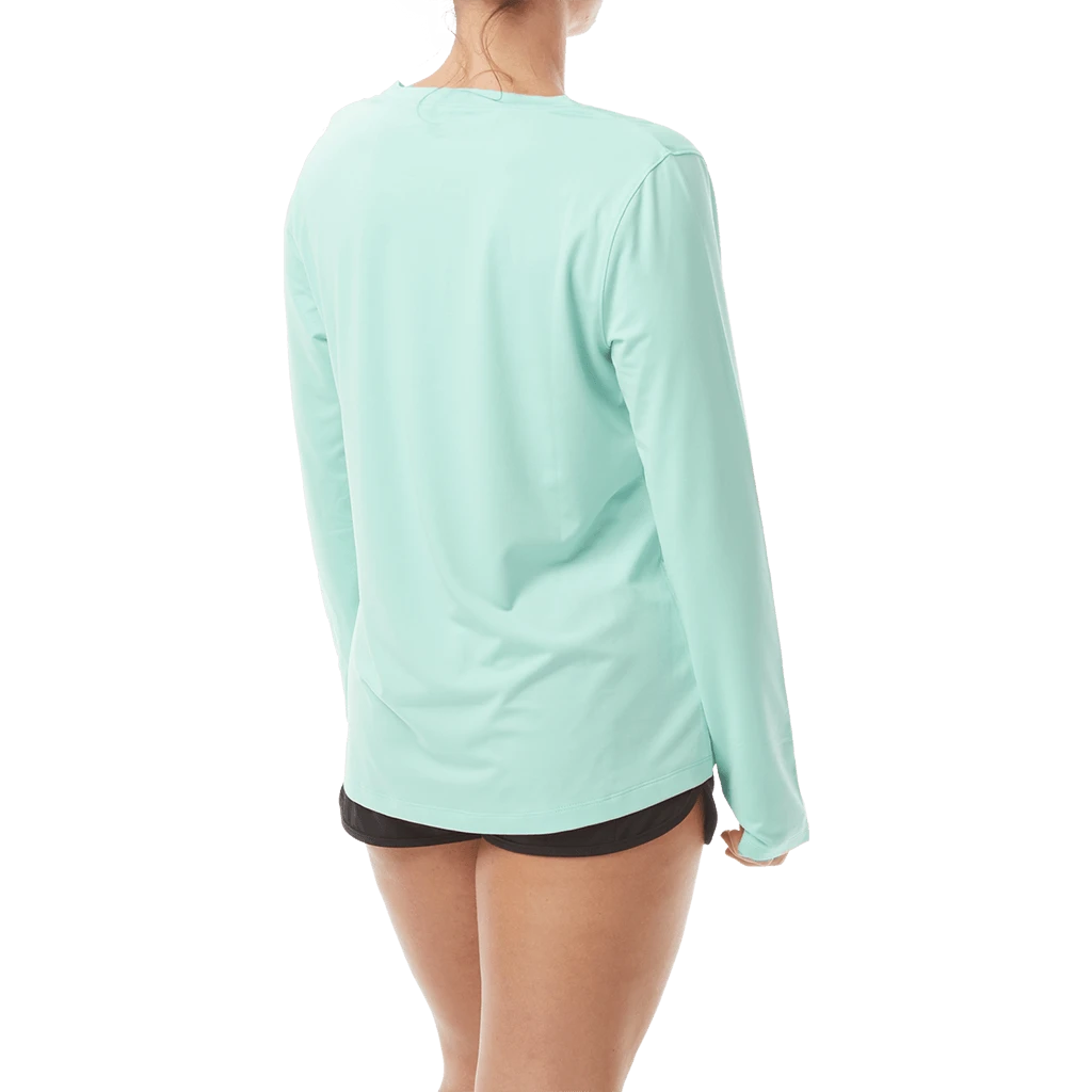 TYR Womens SunDefense Mint Long Sleeve Shirt 4 TYR Womens SunDefense Mint Long Sleeve Shirt - Image 2