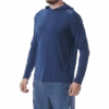 TYR Mens Hooded SunDefense Navy Long Sleeve Shirt 2 TYR Mens Hooded SunDefense Navy Long Sleeve Shirt -Pool Wear TSMLH7A 401 alt05