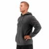 TYR Men Big Outline Logo Hoodie Charcoal Heather/Black -Pool Wear TYRMHR3A 993 alt03