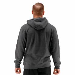 TYR Men Big Outline Logo Hoodie Charcoal Heather/Black -Pool Wear TYRMHR3A 993 main02