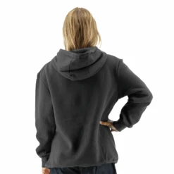 TYR Womens Outline Logo Hoodie Charcoal/Silver -Pool Wear TYRWHB3A 952 main02