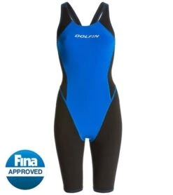 Dolfin Platinum 2 Pro Tech Knee Suit 10 Dolfin Platinum 2 Pro Tech Knee Suit -Pool Wear d7176p 966 ryl blk