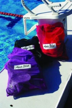 Aqua Shop Mesh Bag -Pool Wear equipment bagsx3 3