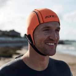 ZONE3 Neoprene Swim Cap -Pool Wear orange neoprene cap 6 1000x 2x 79414bd2 9df6 4a23 af81 2d70e76ef774